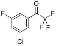 structure of CAS# 845823-07-6, 3'-Chloro-2,2,2,5'-Tetrafluoroacetophenone;1-(3-CHLORO-5-FLUORO-PHENYL)-2,2,2-TRIFLUORO-ETHANONE;3'-CHLORO-5'-FLUORO-2,2,2-TRIFLUOROACETOPHENONE;3'-CHLORO-2,2,2,5'-TETRAFLUOROACETOPHENONE