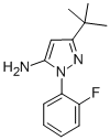 结构式 CAS# 845866-86-6, 5-叔丁基-2-(2-氟-苯基)-2H-吡唑-3-基胺