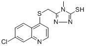 CAS#: 845885-91-8， 5-[[(7-Chloro-4-Quinolinyl)Sulfanyl]Methyl]-4-Methyl-4H-1,2,4-Triazole-3-Thiol