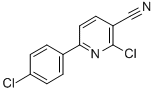 结构式 CAS# 84596-41-8, 2-氯-6-(4-氯苯基)烟腈