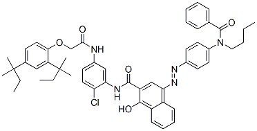 CAS#: 84696-89-9， 4-[[4-(Benzoylbutylamino)Phenyl]Azo]-N-[5-[[[2,4-Bis(1,1-Dimethylpropyl)Phenoxy]Acetyl]Amino]-2-Chlorophenyl]-1-Hydroxynaphthalene-2-Carboxamide