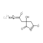CAS#: 84713-02-0， Ammonium copper(2+) 2-hydroxy-1,2,3-propanetricarboxylate (1:1:1)