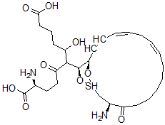 CAS#: 84745-89-1， 5(S)-Hydroxy-6(R)-gamma-Glutamylcysteinyl-7,9-trans-11,14-cis-Eicosatetraenoic Acid-S,S-Dioxide