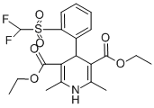 CAS#: 84761-75-1， 2,6-Dimethyl-3,5-Diethoxycarbonyl-4-(O-Difluoromethylsulfonylphenyl)-1,4-Dihydropyridine