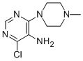 结构式 CAS# 84762-68-5, 4-氯-6-(4-甲基-哌嗪-1-基)-嘧啶-5-基胺