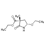 CAS#: 84763-05-3， Ethyl (3R,5S)-5-ethoxy-3-methyl-2-oxo-3-pyrrolidinecarboxylate