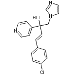 CAS 登录号：847670-80-8， (3E)-4-(4-氯苯基)-1-(1H-咪唑-1-基)-2-(4-吡啶基)-3-丁烯-2-醇