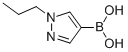 structure of CAS# 847818-57-9, 1-Propyl-1H-Pyrazol-4-Ylboronic Acid;1-PROPYL-1H-PYRAZOL-4-YLBORONIC ACID;1-Propylpyrazole-4-Boronic Acid