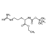 CAS#: 84787-81-5， Ethyl N<sup>2</sup>-{[(2-methyl-2-propanyl)oxy]carbonyl}-L-argininate