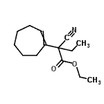 CAS#: 84803-63-4， Ethyl 2-cyano-2-(1-cyclohepten-1-yl)butanoate