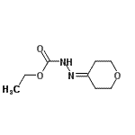 CAS#: 848667-12-9， Ethyl 2-(tetrahydro-4H-pyran-4-ylidene)hydrazinecarboxylate