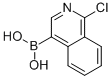 structure of CAS# 848841-48-5, 1-Chloro-4-Isoquinolinyl Boronic Acid;1-CHLORO-4-ISOQUINOLINYL BORONIC ACID;1-Chloroisoquinoline-4-Boronic Acid