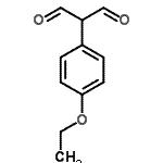 structure of CAS# 849021-19-8, (4-Ethoxyphenyl)malonaldehyde;2-(4-Ethoxyphenyl)malondialdehyde;2-(4-ethoxyphenyl)propane-1,3-dial;MFCD03426048