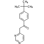 structure of CAS# 849021-29-0, 1-[4-(2-Methyl-2-propanyl)phenyl]-2-(4-pyrimidinyl)ethanone;1-(4-(tert-butyl)phenyl)-2-(pyrimidin-4-yl)ethanone;1-(4-tert-Butylphenyl)-2-pyrimidin-4-yl ethanone;1-(4-tert-Butylphenyl)-2-pyrimidin-4-ylethanone
