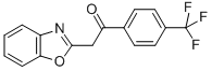 structure of CAS# 849021-35-8, 2-(1,3-Benzoxazol-2-Yl)-1-[4-(Trifluoromethyl)Phenyl]Ethanone