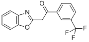 structure of CAS# 849021-37-0, 2-(1,3-Benzoxazol-2-Yl)-1-[3-(Trifluoromethyl)Phenyl]Ethanone