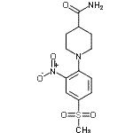 结构式 CAS# 849035-88-7, 1-[4-(甲基磺酰基)-2-硝基苯基]-4-哌啶甲酰胺