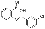 structure of CAS# 849062-32-4, 2-(3'-Chlorobenzyloxy)Phenylboronic Acid
