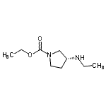 CAS#: 849106-56-5， Ethyl (3R)-3-(ethylamino)-1-pyrrolidinecarboxylate