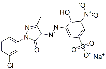 CAS#: 84912-12-9， Sodium 3-[[1-(3-Chlorophenyl)-4,5-Dihydro-3-Methyl-5-Oxo-1H-Pyrazol-4-Yl]Azo]-4-Hydroxy-5-Nitrobenzenesulphonate