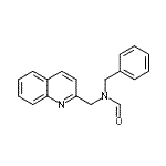 结构式 CAS# 849798-00-1, N-苄基-N-(2-喹啉基甲基)甲酰胺