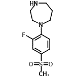 结构式 CAS# 849924-88-5, 1-[2-氟-4-(甲基磺酰基)苯基]-1,4-二氮杂环庚