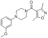 CAS#: 850215-28-0， (3,5-Dimethyl-4-Isoxazolyl)[4-(3-Methoxyphenyl)-1-Piperazinyl]-Methanone