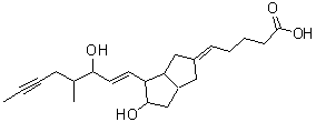 CAS#: 85026-51-3， 5-[5-Hydroxy-4-(3-hydroxy-4-methyl-1-octen-6-yn-1-yl)hexahydro-2(1H)-pentalenylidene]pentanoic acid