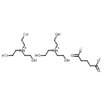 CAS 登录号：85030-00-8， 二[2-羟基-N,N-二(2-羟基乙基)乙铵]戊二酸酯