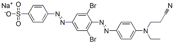CAS#: 85030-25-7， Sodium 4-[[3,5-Dibromo-4-[[4-[(2-Cyanoethyl)Ethylamino]Phenyl]Azo]Phenyl]Azo]Benzenesulphonate