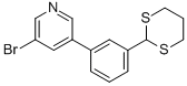 CAS#: 850349-92-7， 3-(3-(1,3-Dithian-2-Yl)Phenyl)-5-Bromopyridine