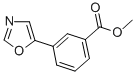 structure of CAS# 850375-14-3, Methyl 3-(1,3-Oxazol-5-Yl)Benzoate;METHYL 3-(1,3-OXAZOL-5-YL)BENZOATE;Methyl 3-(5-Oxazolyl)Benzoate