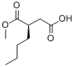 structure of CAS# 850411-21-1, (R)-2-Butylsuccinic Acid 1-Methyl Ester;(3R)-3-Carbomethoxyenanthic Acid;(R)-2-Butylsuccinic Acid-1-Methyl Ester;Fs000805