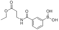 结构式 CAS# 850567-28-1, 3-(3-乙氧基-3-氧代丙基氨基甲酰)苯硼酸