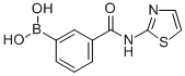 结构式 CAS# 850567-34-9, 3-(2-噻唑基)氨基羰基苯硼酸