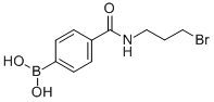 结构式 CAS# 850567-41-8, N-(3-溴丙基)4-硼酸基苯甲酰胺