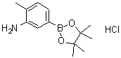 结构式 CAS# 850567-52-1, 3-氨基-4-甲基苯硼酸频哪醇酯盐酸盐