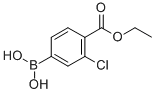 structure of CAS# 850568-11-5, (3-Chloro-4-Ethoxycarbonyl)Benzeneboronic Acid;3-Chloro-4-(Ethoxycarbonyl)Benzeneboronic Acid 98%;4-Ethoxycarbonyl-3-Chlorobenzeneboronic Acid, 98%;(3-CHLORO-4-ETHOXYCARBONYL)BENZENEBORONIC ACID