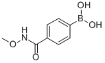 structure of CAS# 850568-17-1, 4-(O-Methylhydroxylaminocarbonyl)Phenylboronic Acid;4-(O-Methylhydroxylaminocarbonyl)Benzeneboronic Acid 97%;4-(O-METHYLHYDROXYLAMINOCARBONYL)BENZENEBORONIC ACID;4-(O-METHYLHYDROXYLAMINOCARBONYL)PHENYLBORONIC ACID