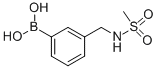 结构式 CAS# 850568-39-7, (3-甲烷磺酰基氨基甲基)苯硼酸