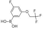 结构式 CAS# 850589-55-8, 3-氟-5-(2,2,2-三氟乙氧基)苯硼酸