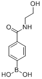 structure of CAS# 850593-04-3, 4-(2-Hydroxyethylcarbamoyl)Benzeneboronic Acid;4-(2-Hydroxyethylcarbamoyl)Benzeneboronic Acid 98%;4-(2-HYDROXYETHYLCARBAMOYL)BENZENEBORONIC ACID 98;4-(2-HYDROXYETHYLCARBAMOYL)BENZENEBORONIC ACID