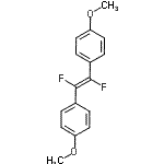 CAS#: 85074-88-0， 1,1'-[(E)-1,2-Difluoro-1,2-ethenediyl]bis(4-methoxybenzene)