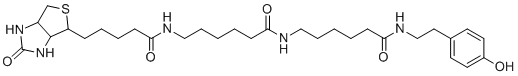CAS#: 851113-28-5， N-(4-Hydroxyphenethyl)-6-(6-(5-((3aS,4S,6aR)-2-oxohexahydro-1H-thieno[3,4-d]imidazol-4-yl)pentanamido)hexanamido)hexanamide
