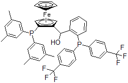 CAS#: 851308-48-0， (S)-(-)-[(S)-2-Di(3,5-Xylyl)Phosphinoferrocenyl][2-Di(4-Trifluoromethylphenyl)Phosphinophenyl]Methanol