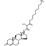 CAS#: 85135-81-5， (17beta)-3-Oxoandrost-4-en-17-yl 2-hydroxy-3-oxododecanoate