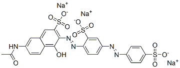 CAS#: 85135-90-6， Trisodium 7-Acetamido-4-Hydroxy-3-[[2-Sulphonato-4-[(4-Sulphonatophenyl)Azo]Phenyl]Azo]Naphthalene-2-Sulphonate