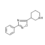 结构式 CAS# 851882-57-0, 3-(3-苯基-1,2,4-恶二唑-5-基)哌啶