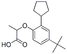 CAS 登录号：85204-34-8， 2-[2-环戊基-4-(1,1-二甲基乙基)苯氧基]丙酸