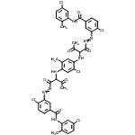 CAS#: 85237-39-4， 3,3'-{(2-Chloro-5-methyl-1,4-phenylene)bis[imino(1,3-dioxo-2,1-butanediyl)-2,1-diazenediyl]}bis[4-chloro-N-(5-chloro-2-methylphenyl)benzamide]